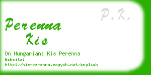 perenna kis business card